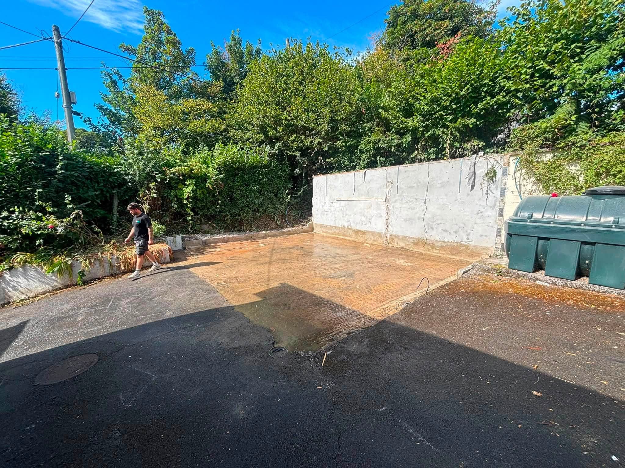 Garage site cleared following demolition